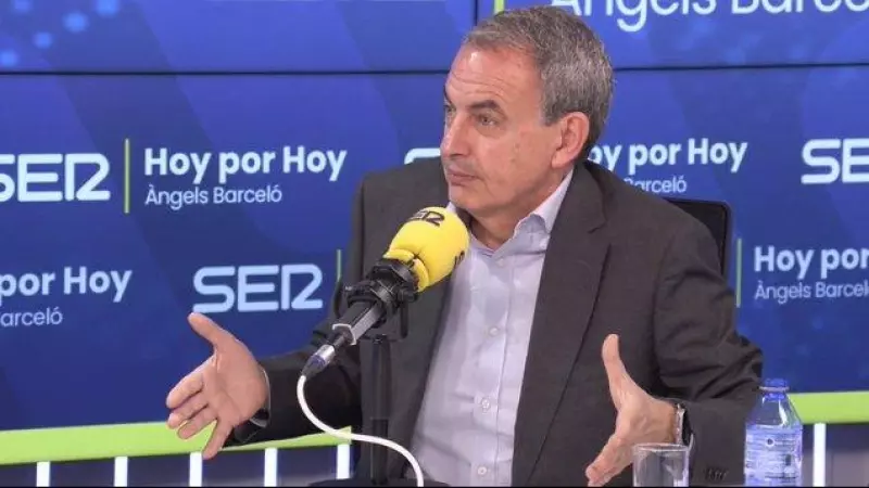 José Luis Rodríguez Zapatero en la cadena SER este jueves 25 de abril de 2024.