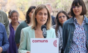 05/04/2024 - La cap de llista de Comuns Sumar, Jéssica Albiach, en un acte recent a Girona.